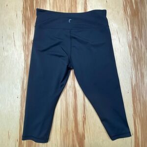 Helmut Lang Womens Black Elastic Waist Pull On Cropped‎ Leggings Size Small